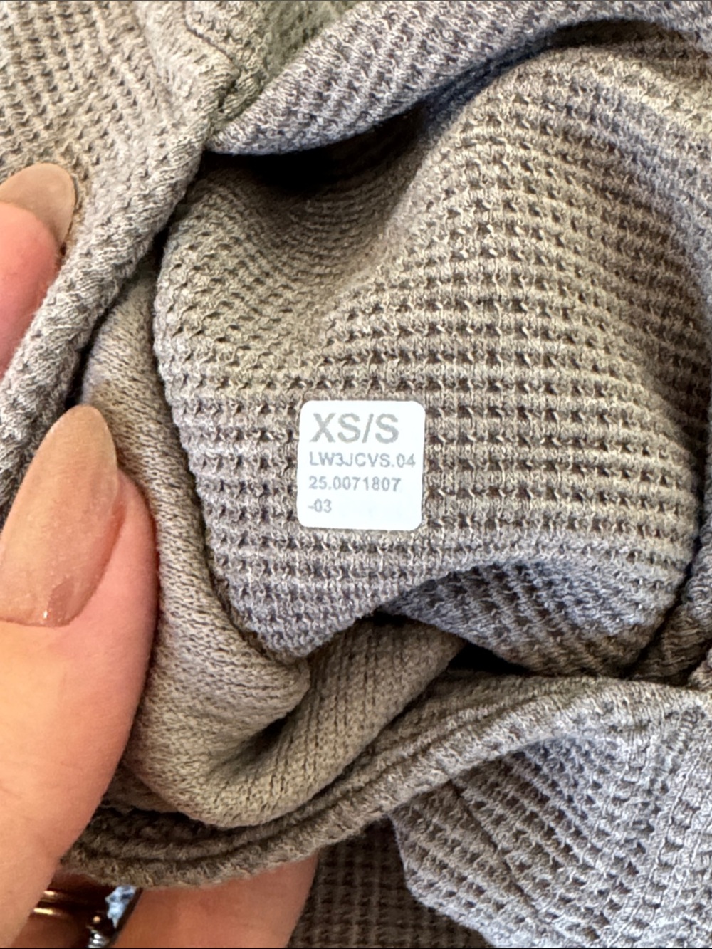 Lululemon Scuba Oversized Full-Zip Hoodie Waffle
Heathered Warm Ash Grey XS/S - Picture 4 of 5